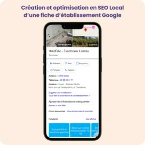 Optimisation SEO local Diaz Elec