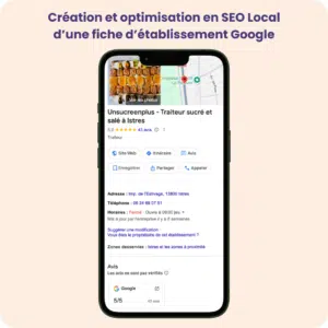 Optimisation SEO local Unsucreenplus