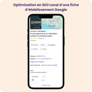 Optimisation SEO local Univers Orientation