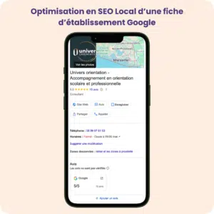 Optimisation SEO local Univers Orientation