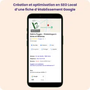Optimisation SEO local Kinésiologue à Istres